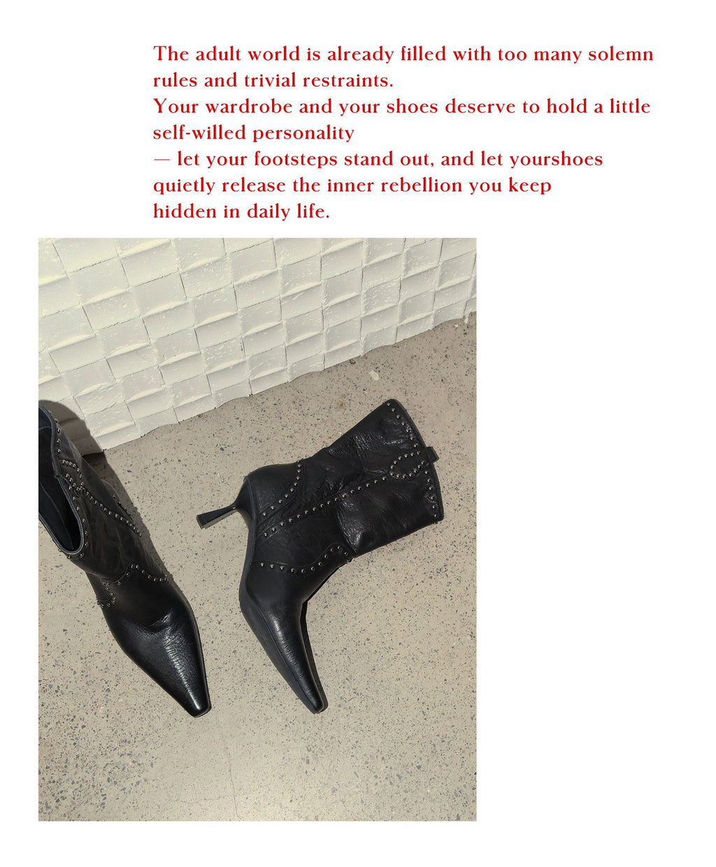Wild Edge Rivet Boots (2color)