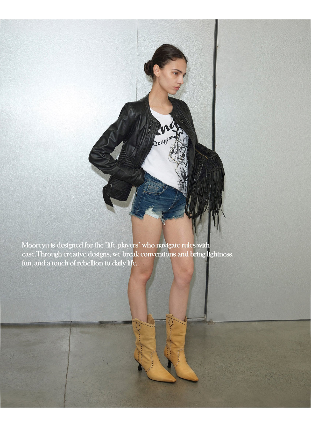 Wild Edge Rivet Boots (2color)