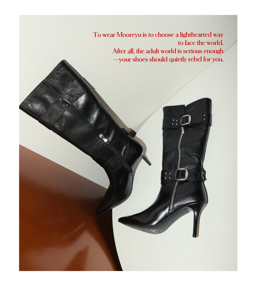 Buckle Edge Midcalf Boots