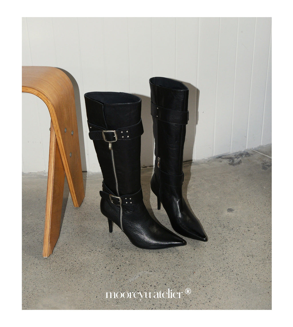 Buckle Edge Midcalf Boots