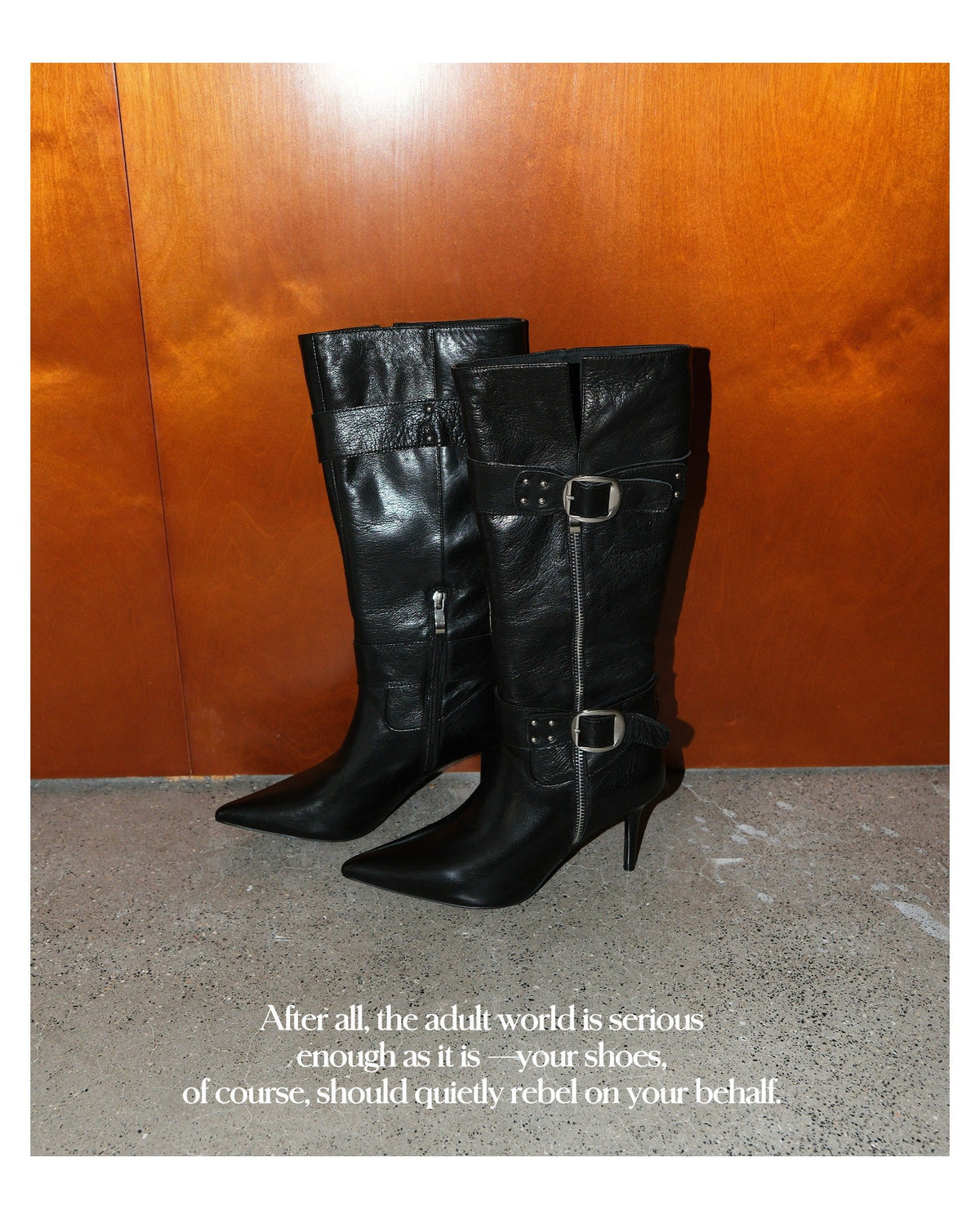 Buckle Edge Midcalf Boots