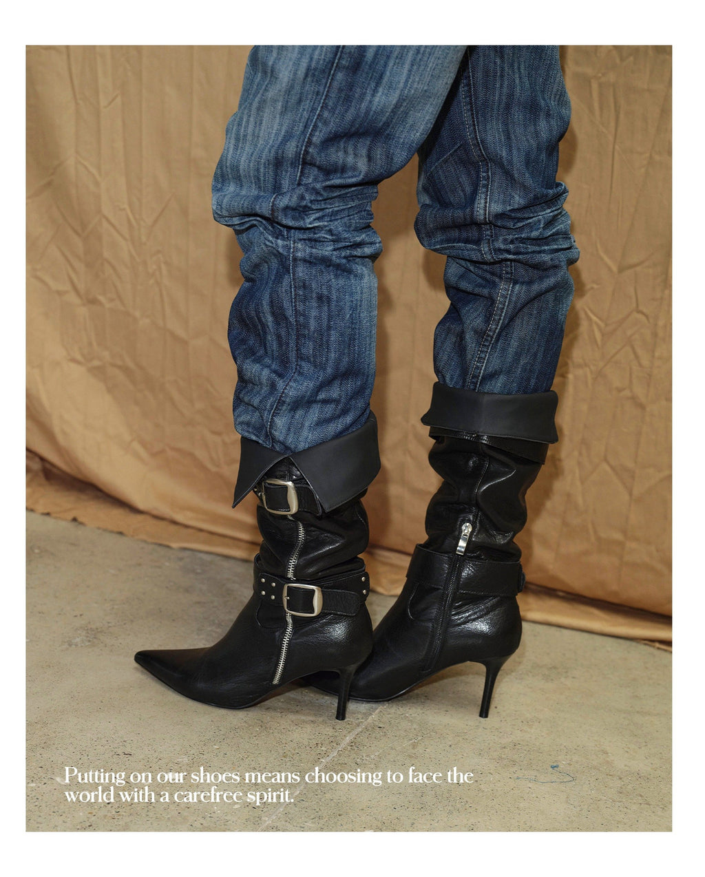 Buckle Edge Midcalf Boots