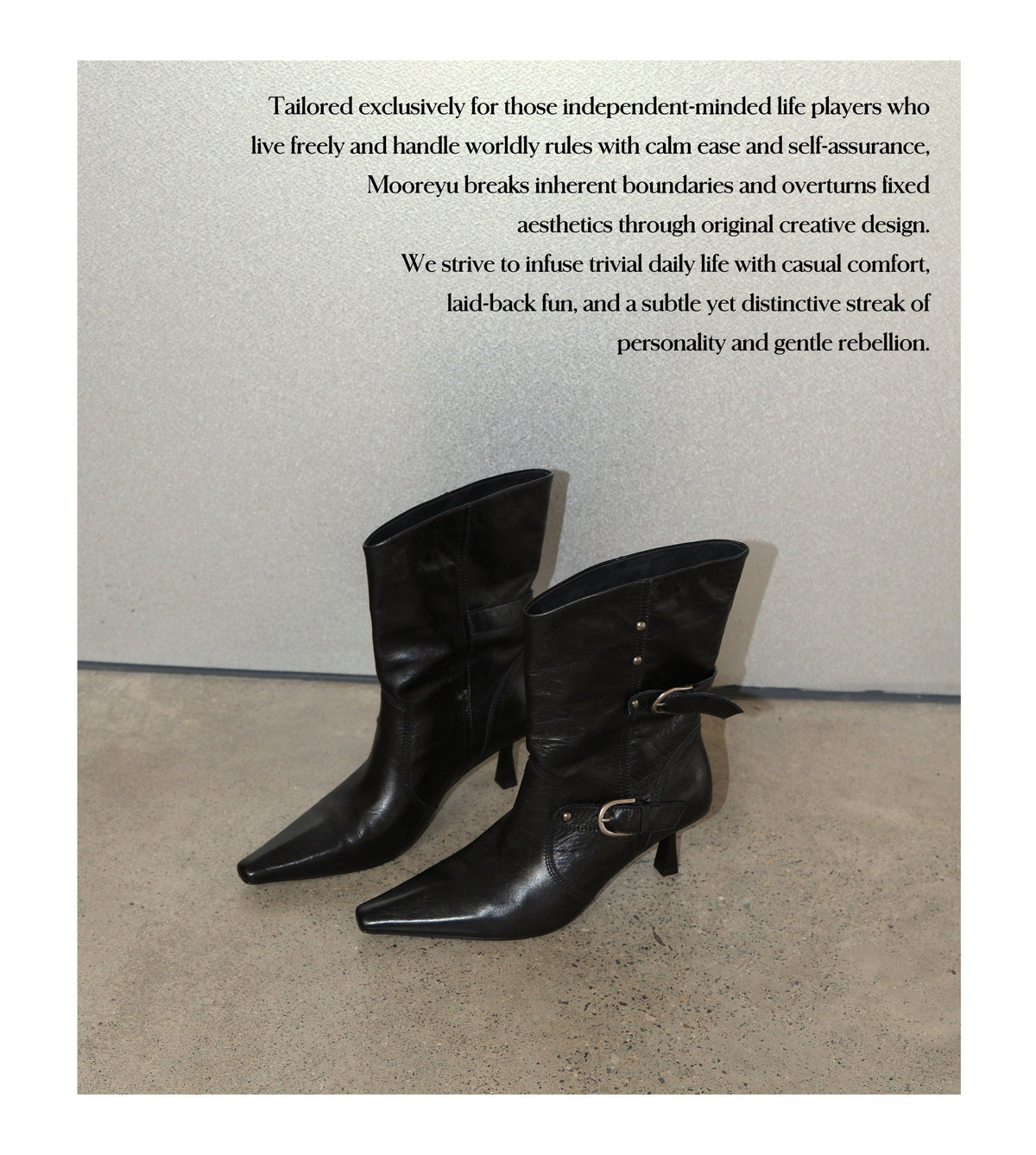 Edge Rider Buckle Boots (2color)