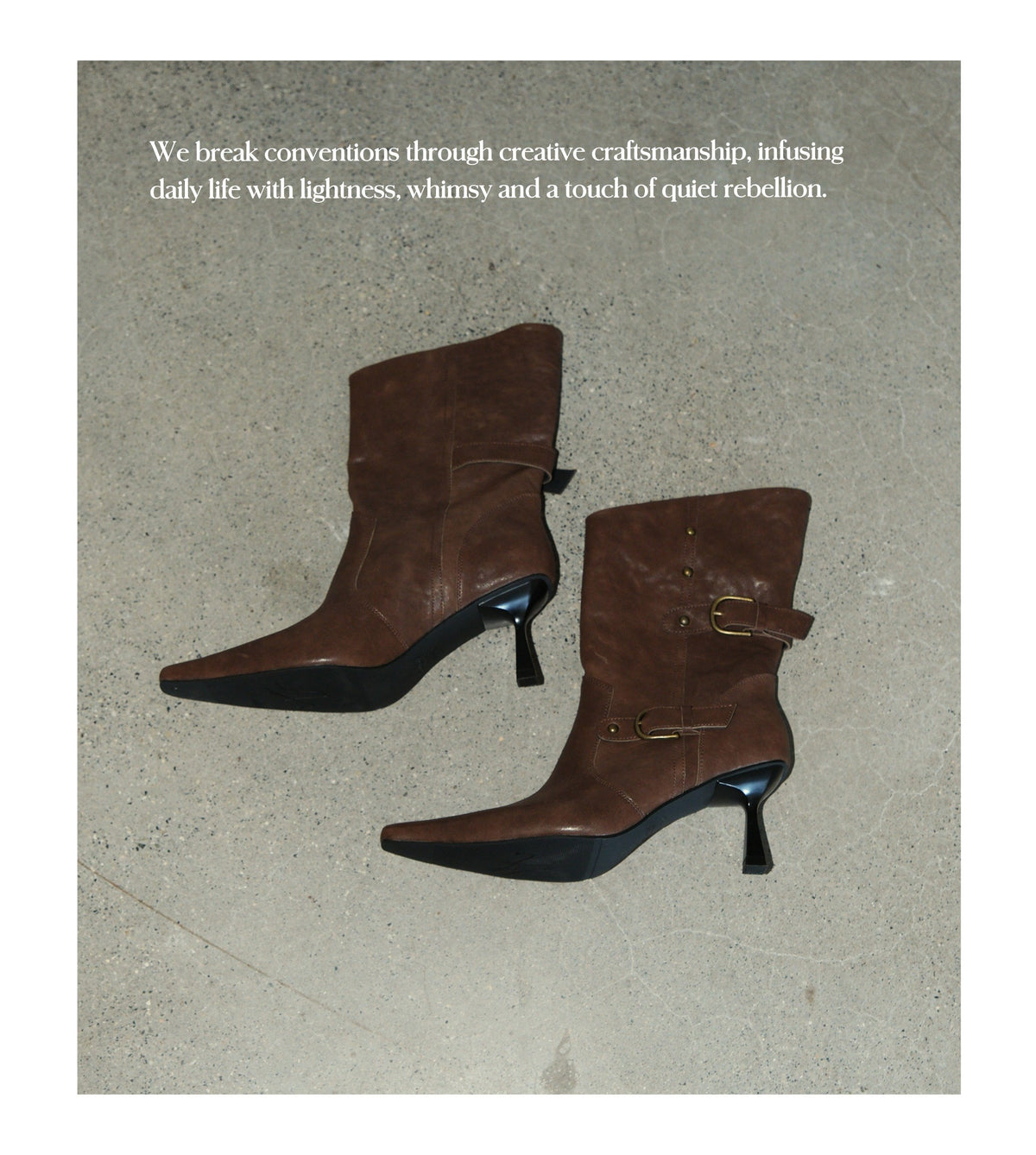 Edge Rider Buckle Boots (2color)