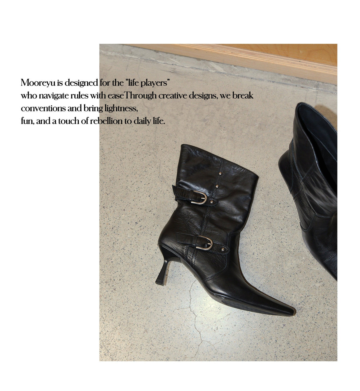 Edge Rider Buckle Boots (2color)