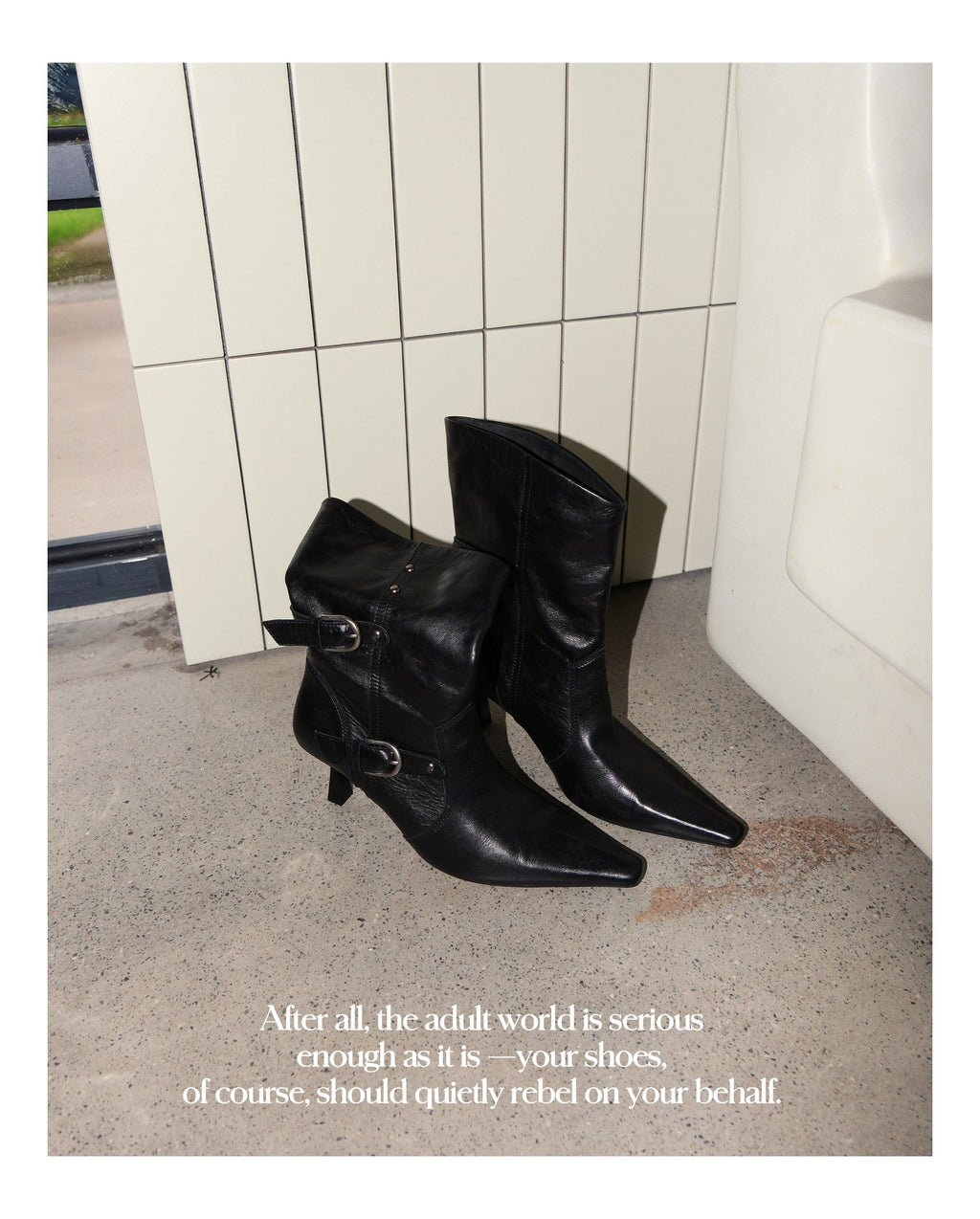 Edge Rider Buckle Boots (2color)