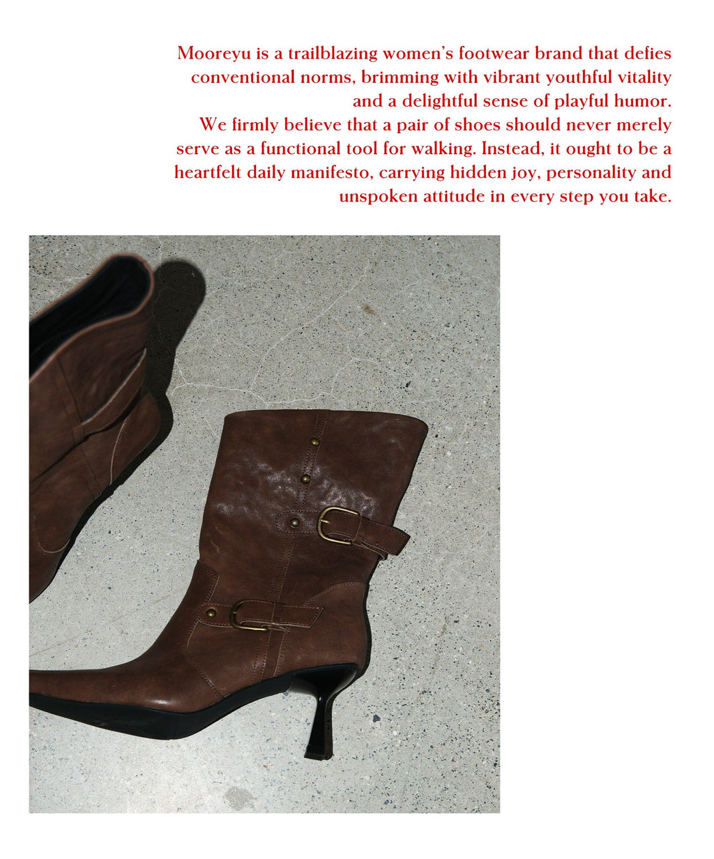 Edge Rider Buckle Boots (2color)