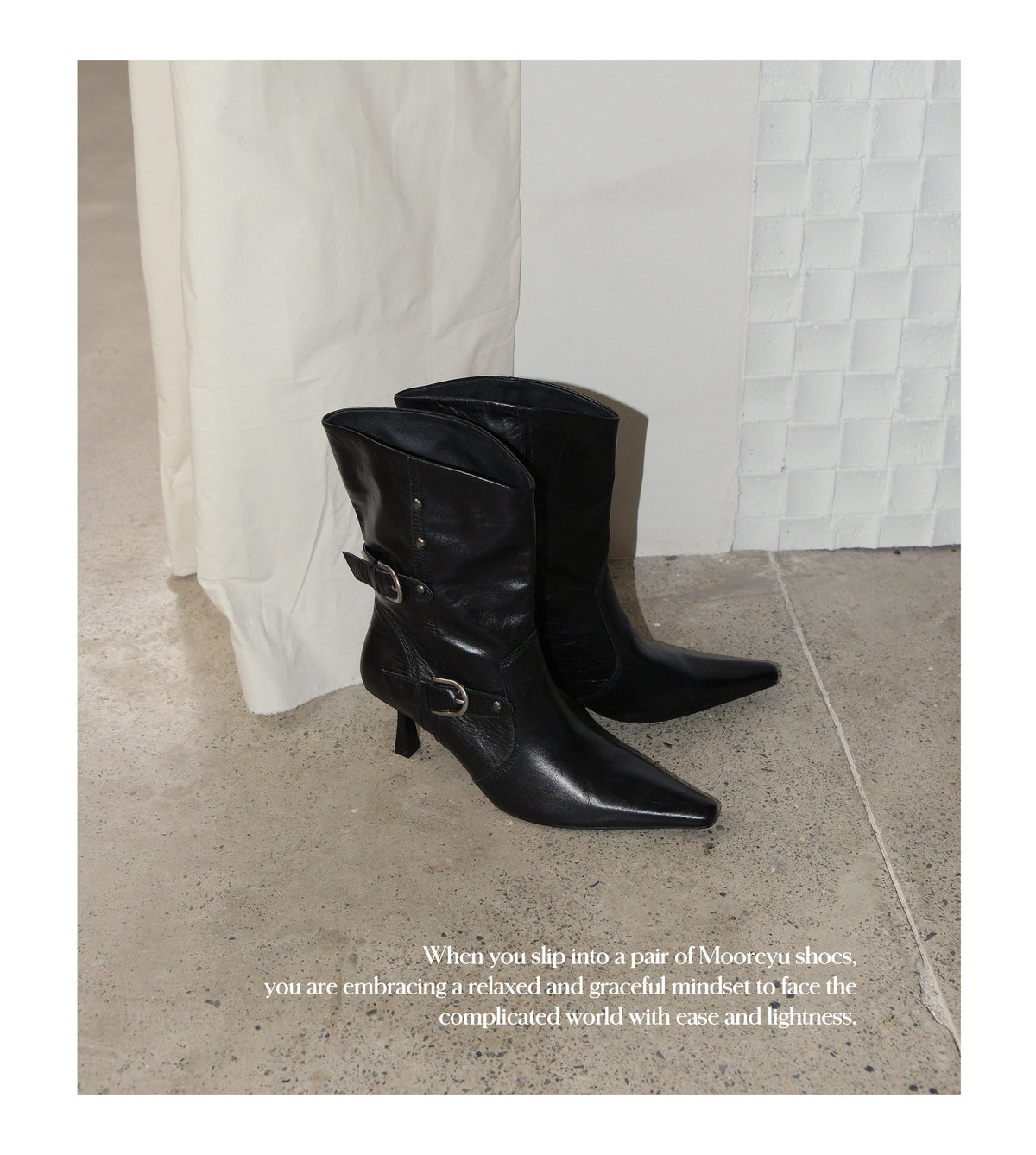 Edge Rider Buckle Boots (2color)