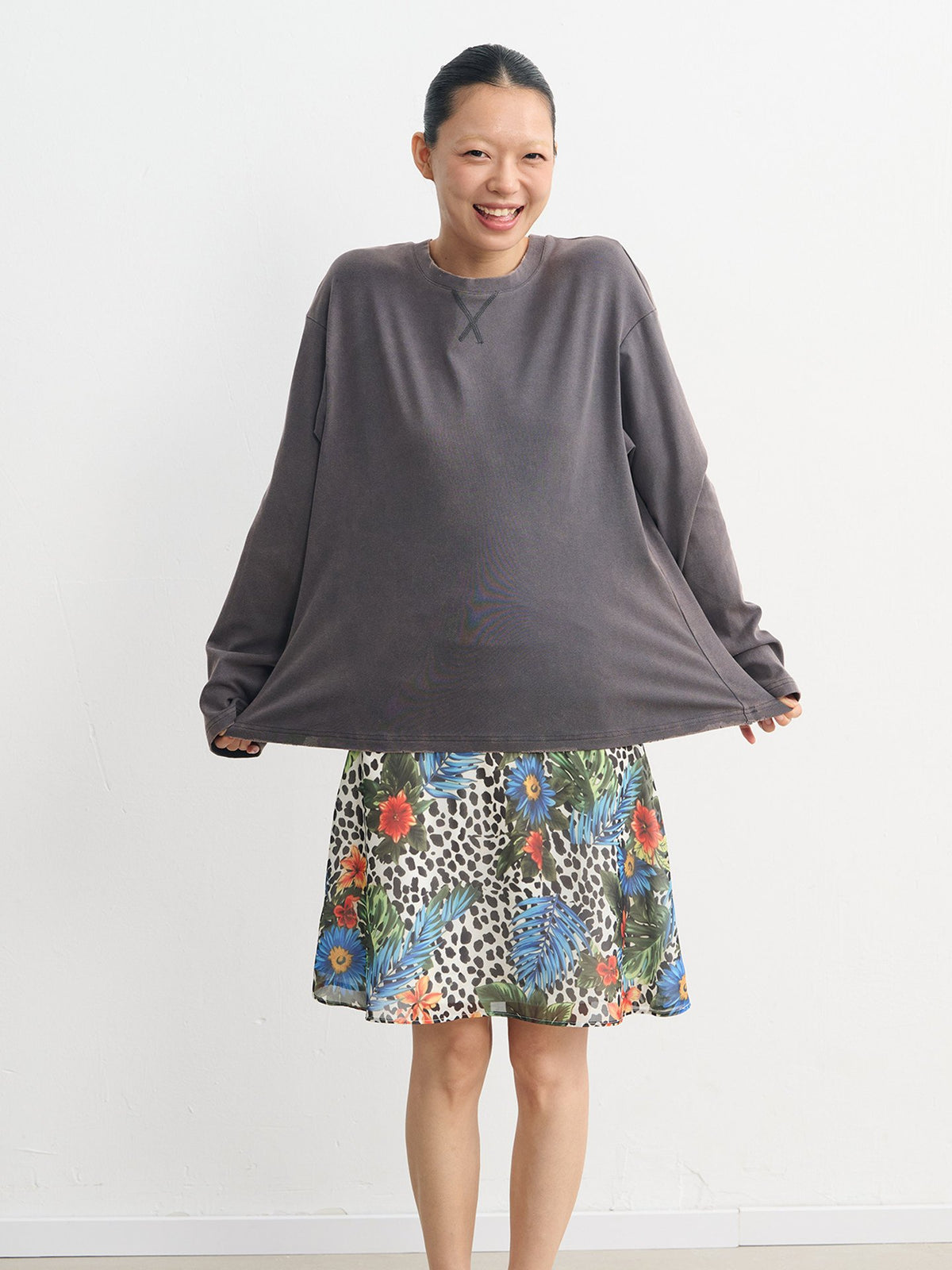Washed Stitch Relaxed Top (2color)