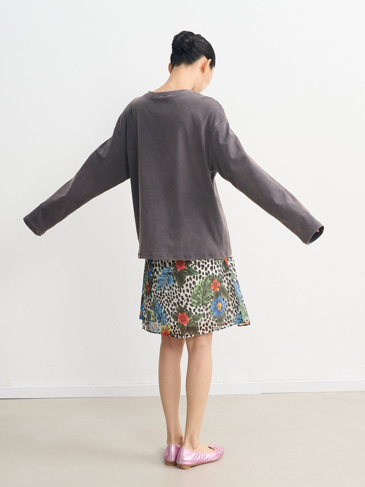 Washed Stitch Relaxed Top (2color)