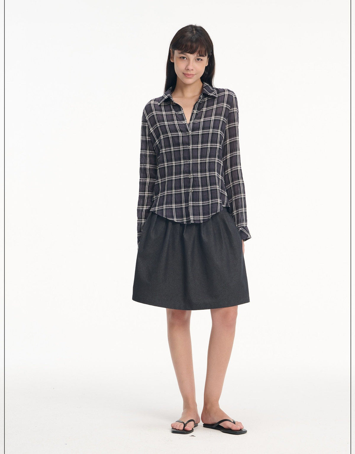 Ease Roll Sleeve Shirt (2color)