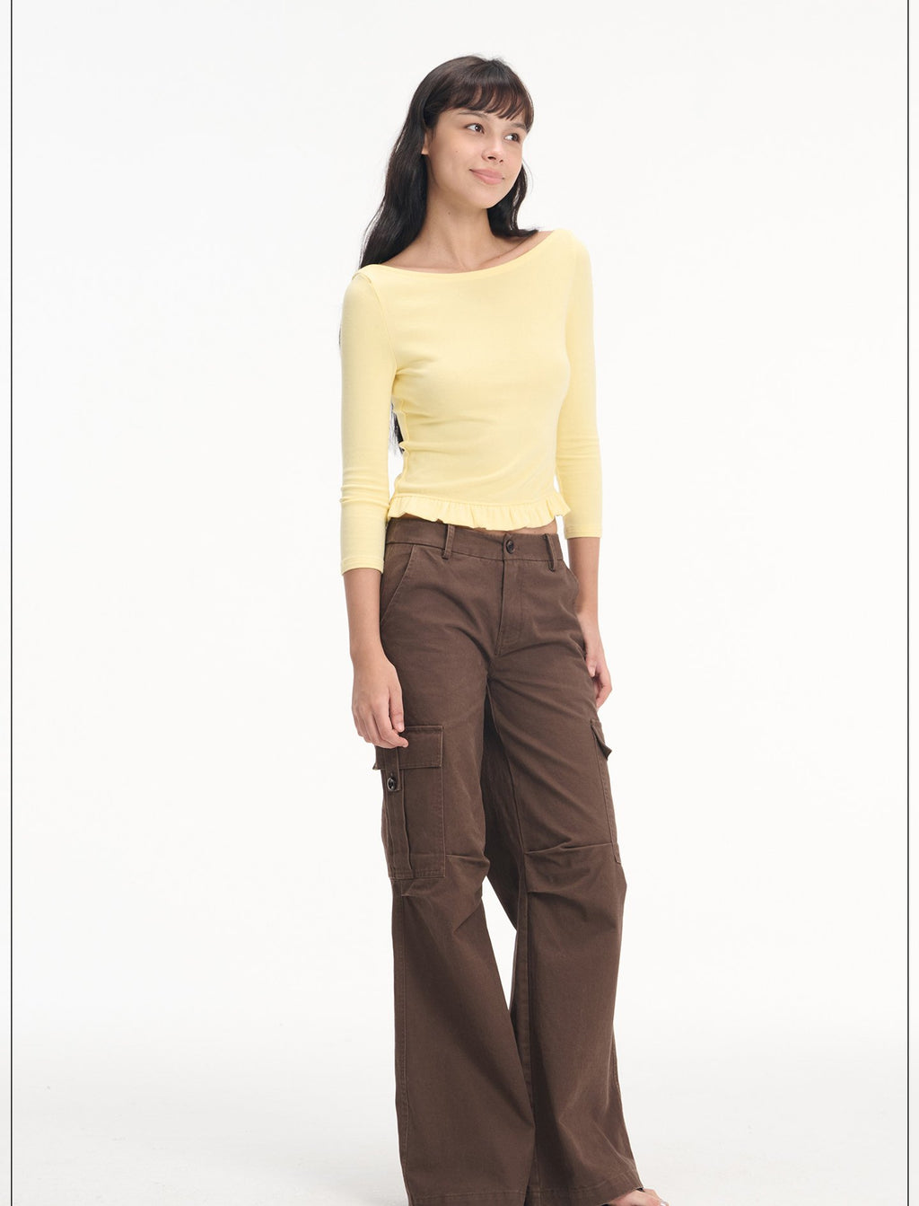 Offshore Ruffle Hem Top (2color)