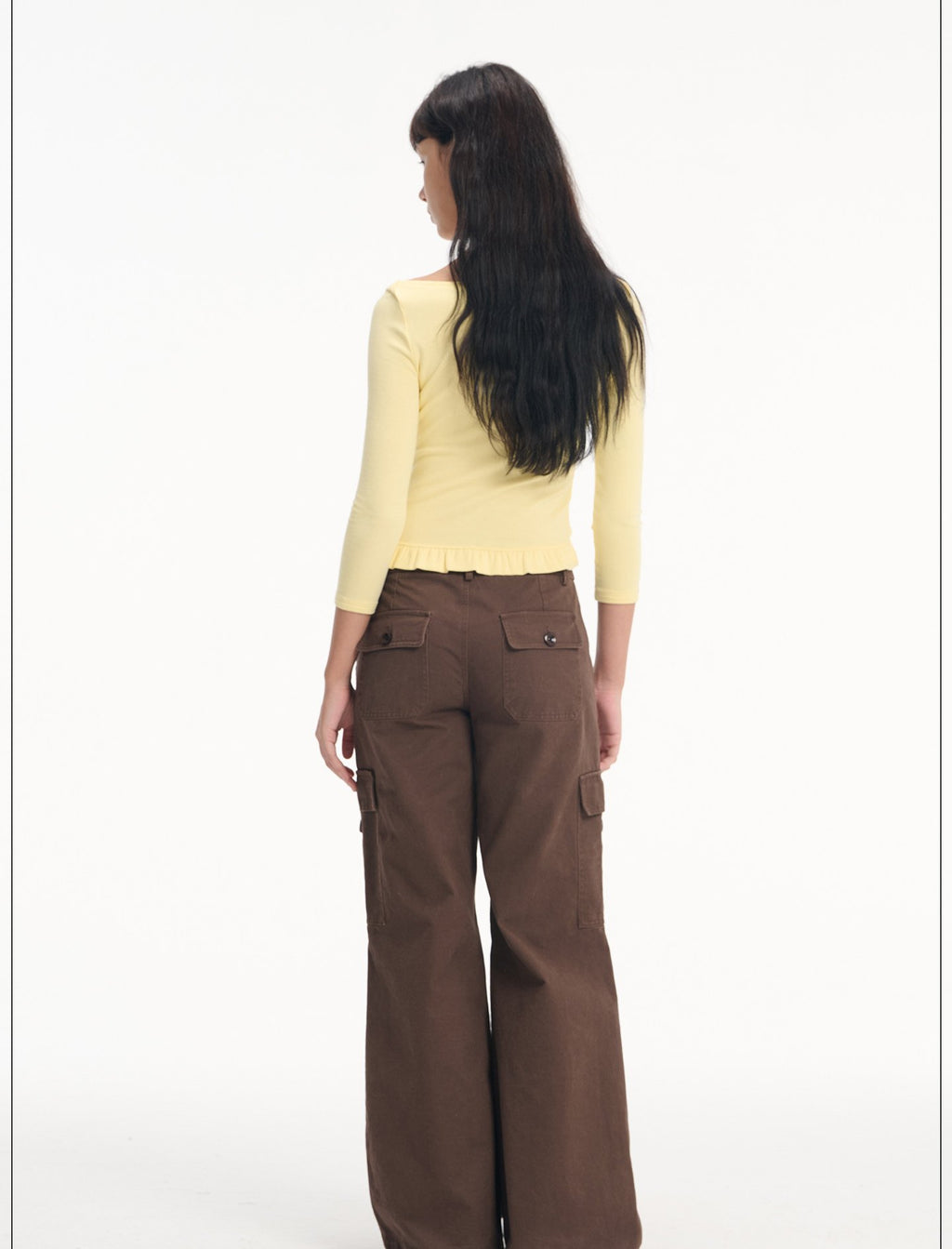 Offshore Ruffle Hem Top (2color)