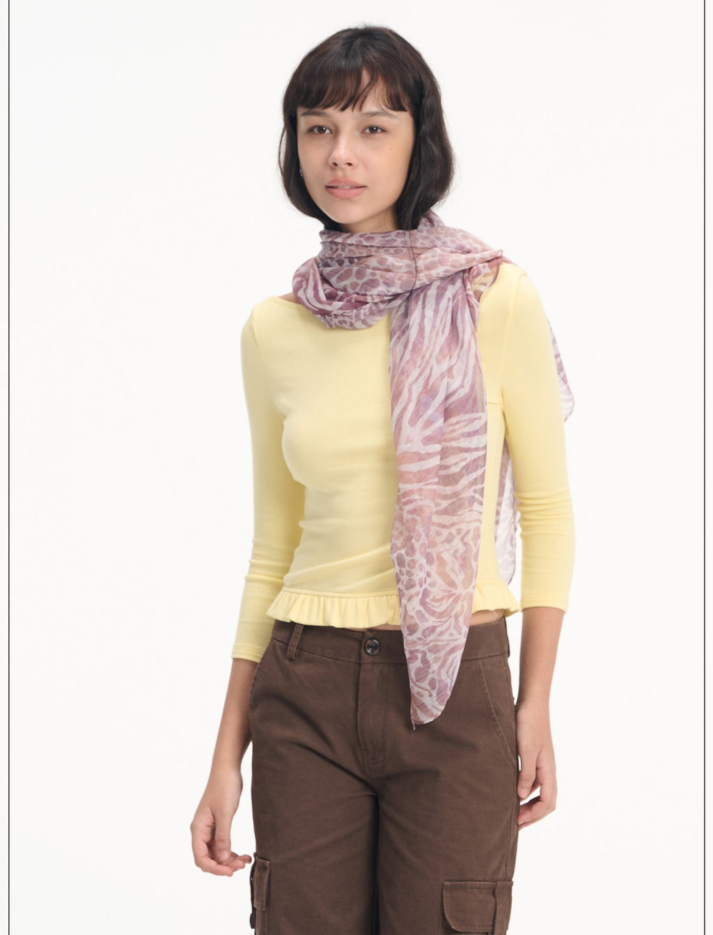 Offshore Ruffle Hem Top (2color)