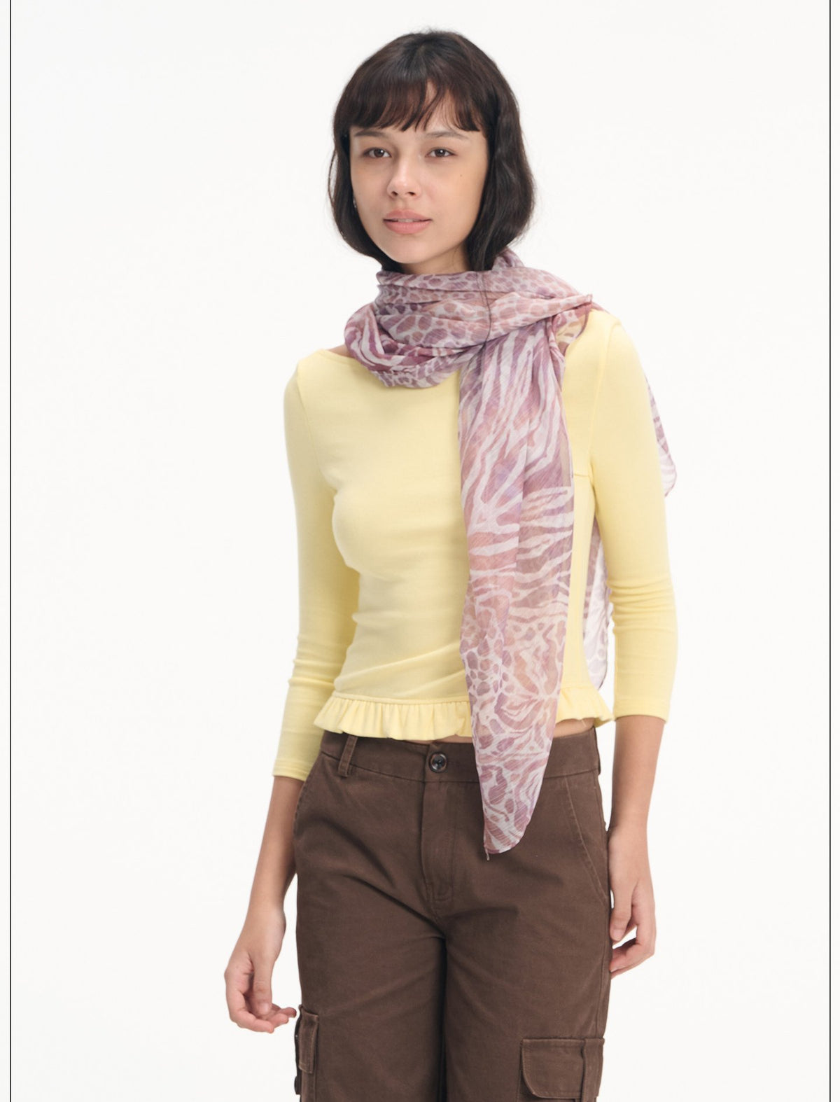 Offshore Ruffle Hem Top (2color)