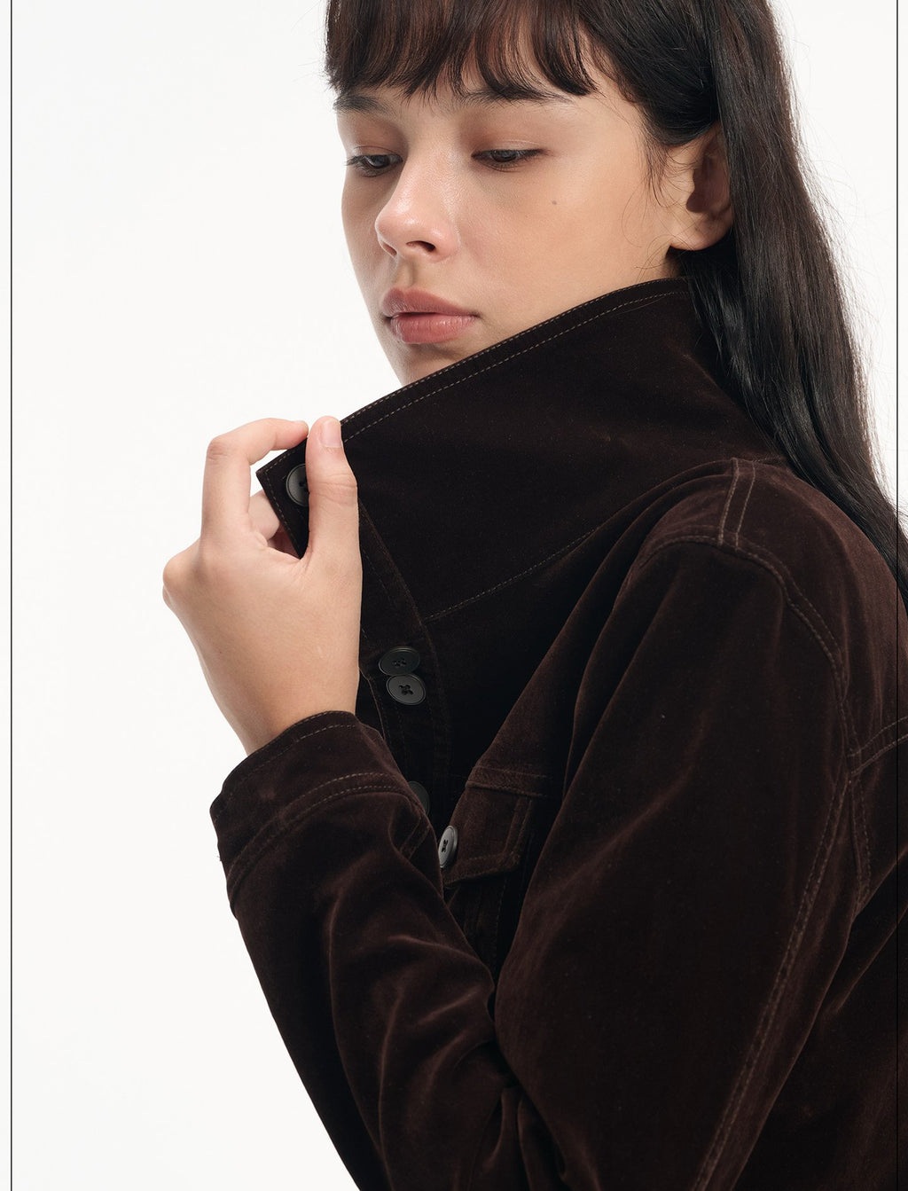Velvet Stitch Denim Jacket