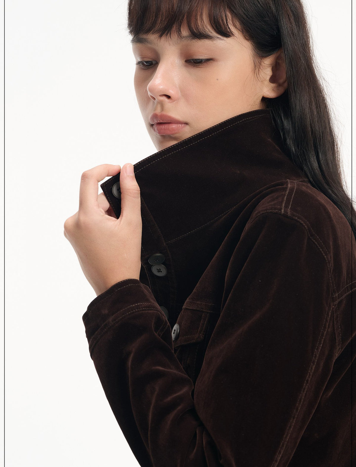 Velvet Stitch Denim Jacket