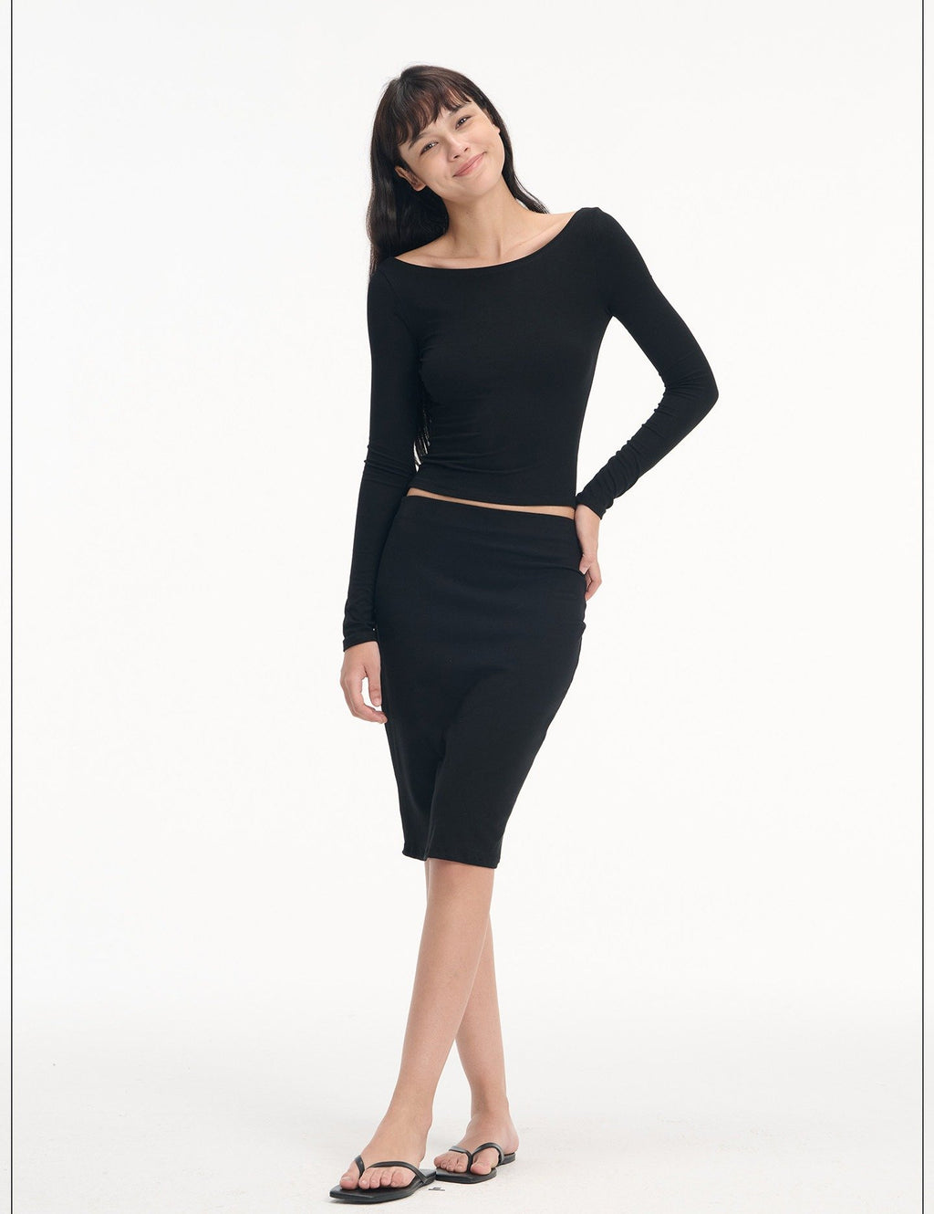 Softline Boatneck Top & Skirt (2color)
