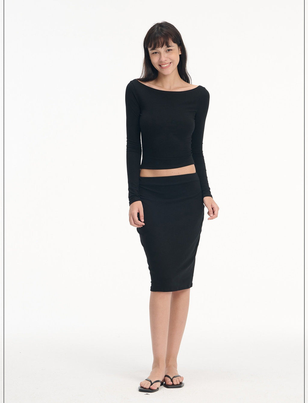 Softline Boatneck Top & Skirt (2color)