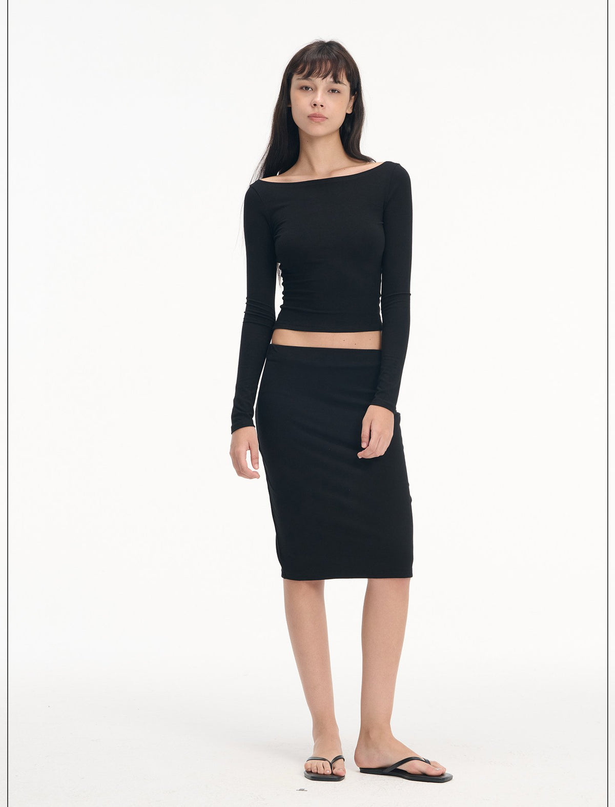 Softline Boatneck Top & Skirt (2color)
