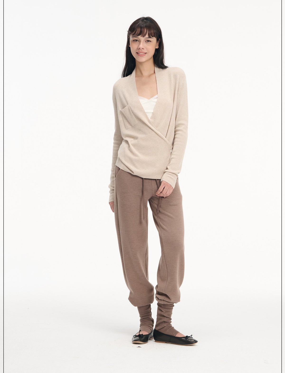 Cross Wrap V-Neck Cardigan (2color)