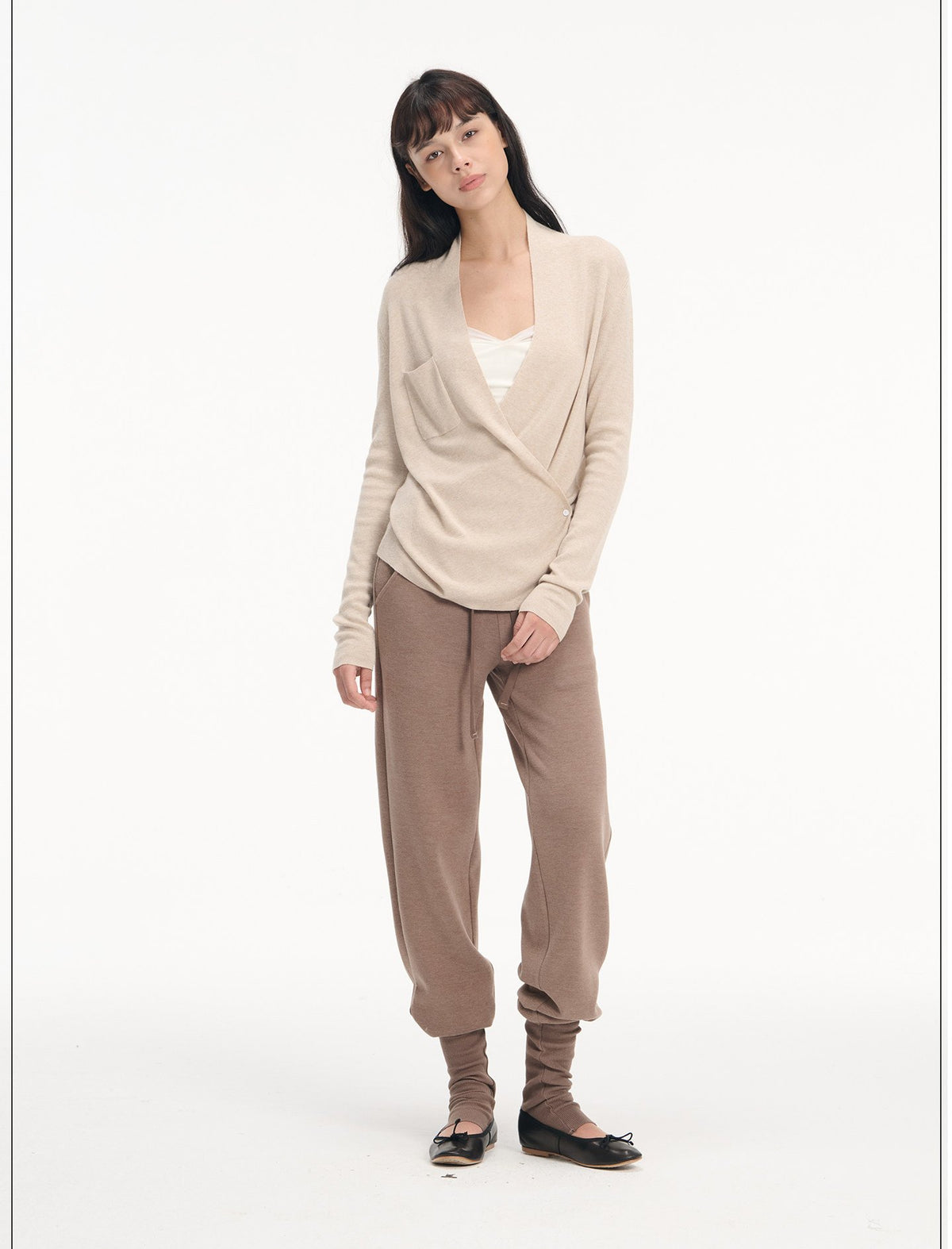 Cross Wrap V-Neck Cardigan (2color)