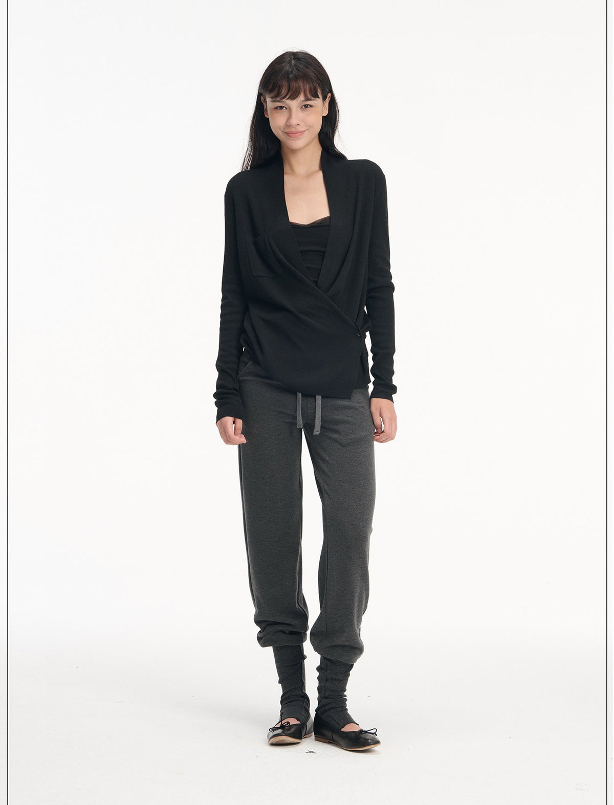 Cross Wrap V-Neck Cardigan (2color)