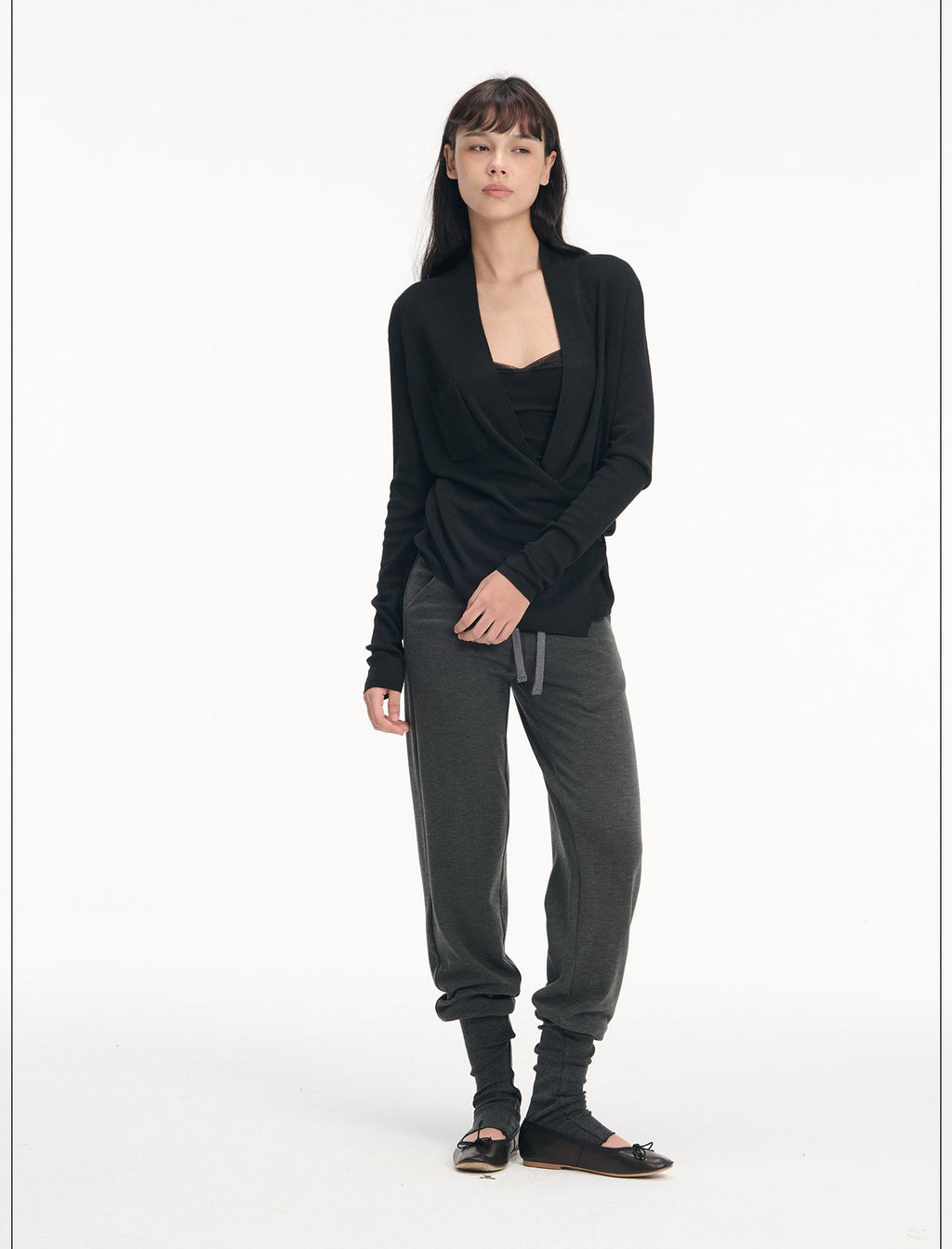 Cross Wrap V-Neck Cardigan (2color)