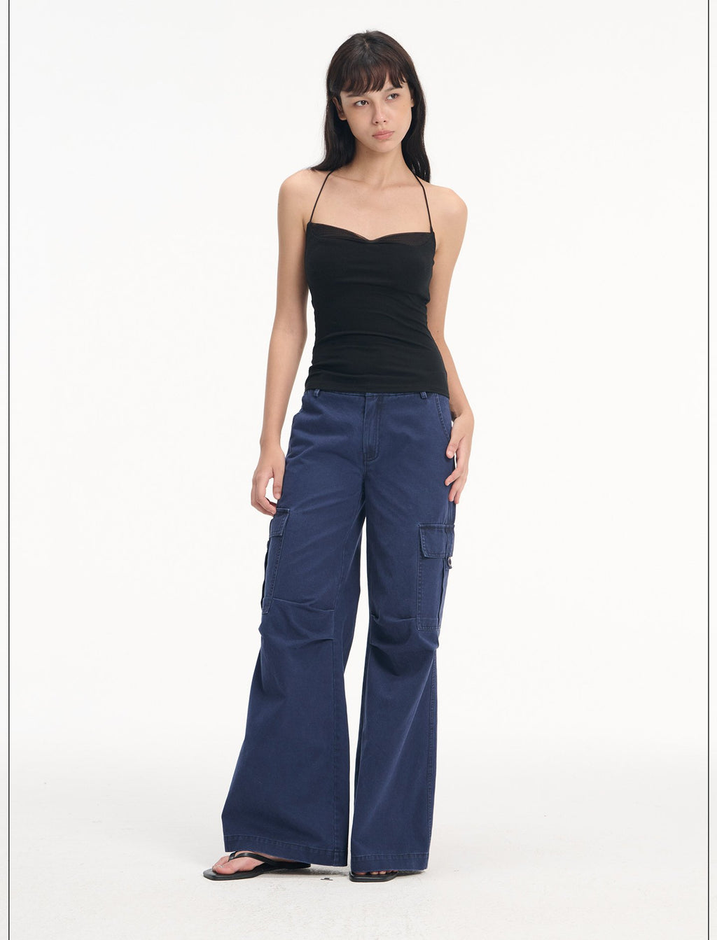 Lace Trim Camisole Top (2color)