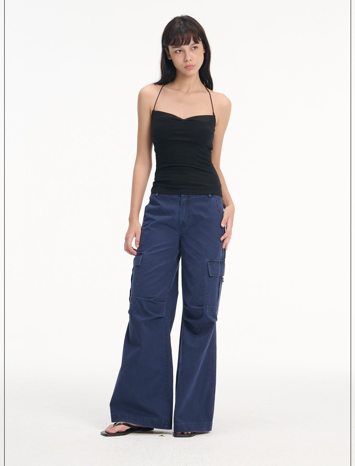 Lace Trim Camisole Top (2color)