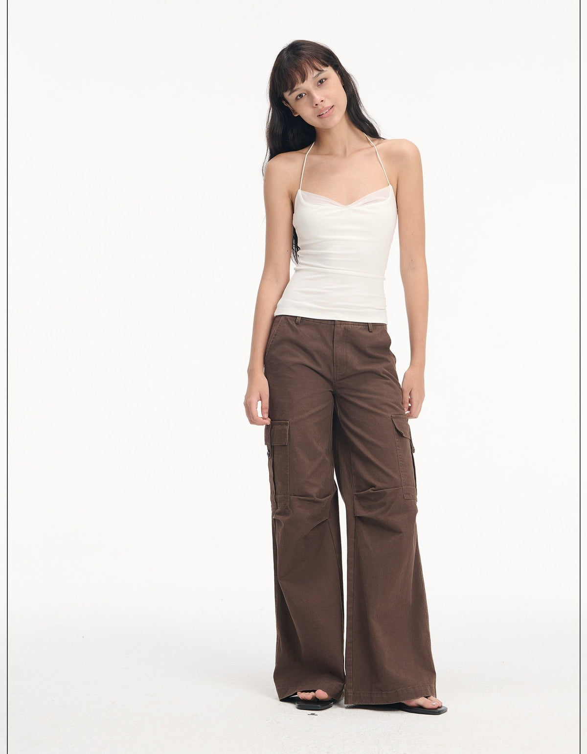 Lace Trim Camisole Top (2color)