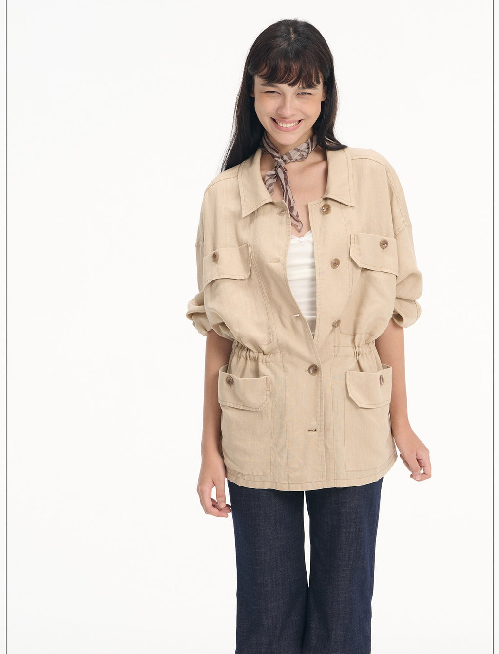Drawstring Utility Field Jacket