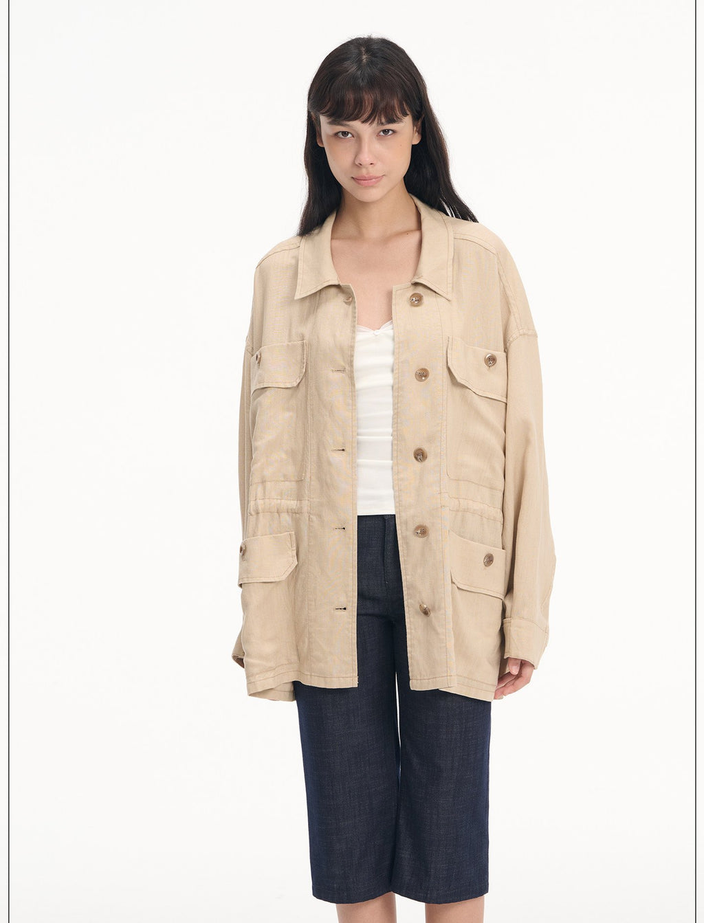 Drawstring Utility Field Jacket