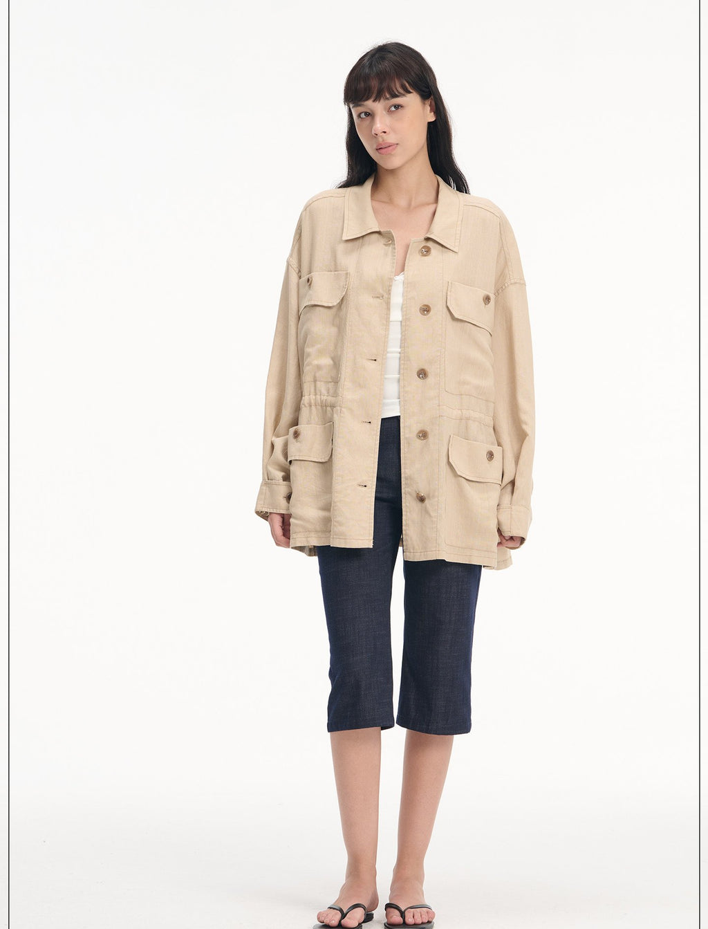 Drawstring Utility Field Jacket