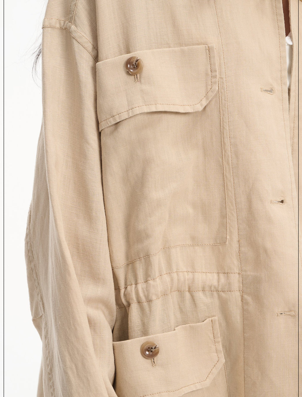 Drawstring Utility Field Jacket