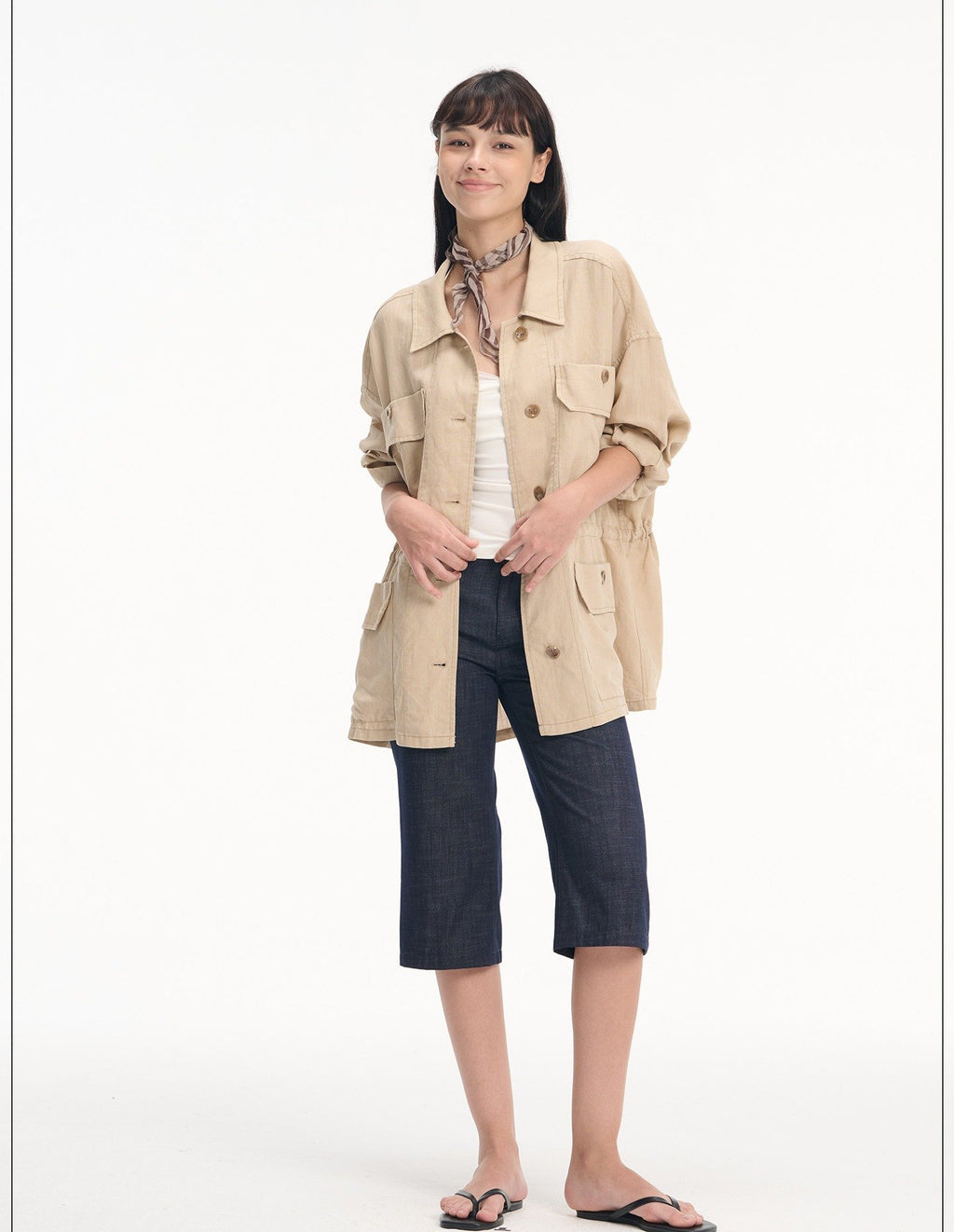 Drawstring Utility Field Jacket
