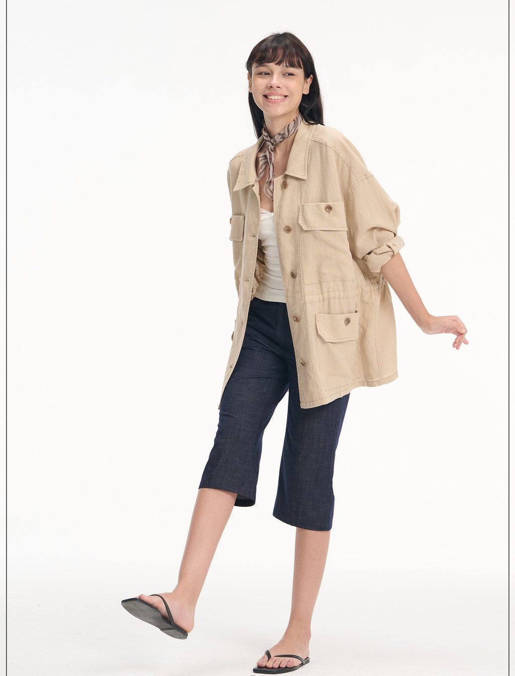 Drawstring Utility Field Jacket