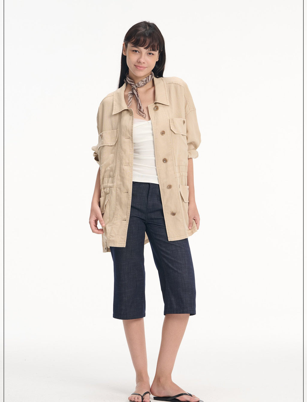 Drawstring Utility Field Jacket