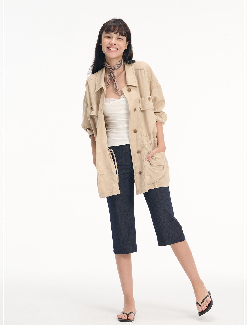 Drawstring Utility Field Jacket