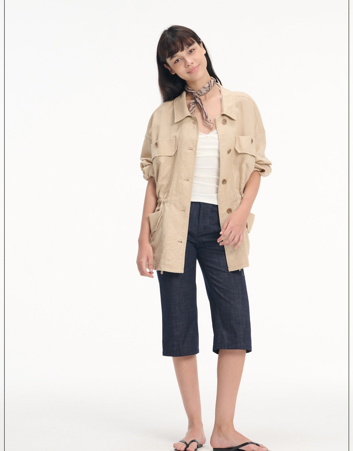 Drawstring Utility Field Jacket