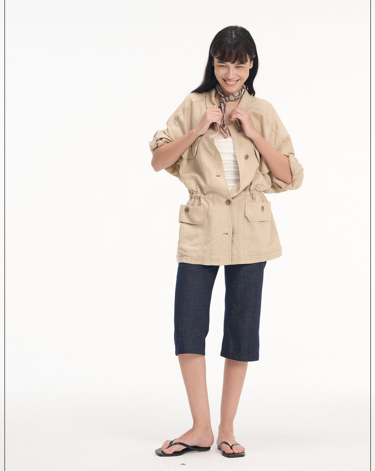 Drawstring Utility Field Jacket