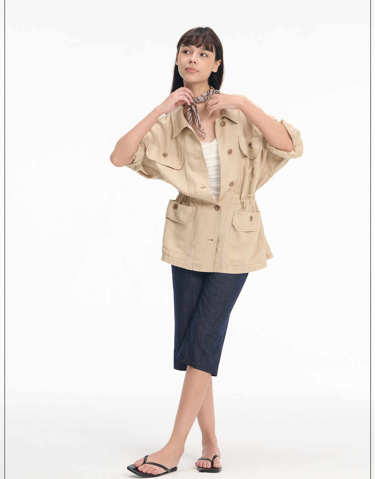 Drawstring Utility Field Jacket