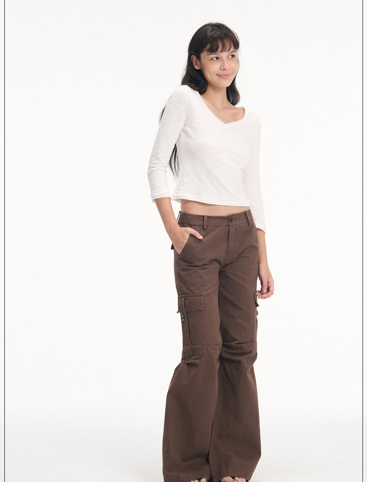 Washed 3D Cargo Wide Pants (3color)