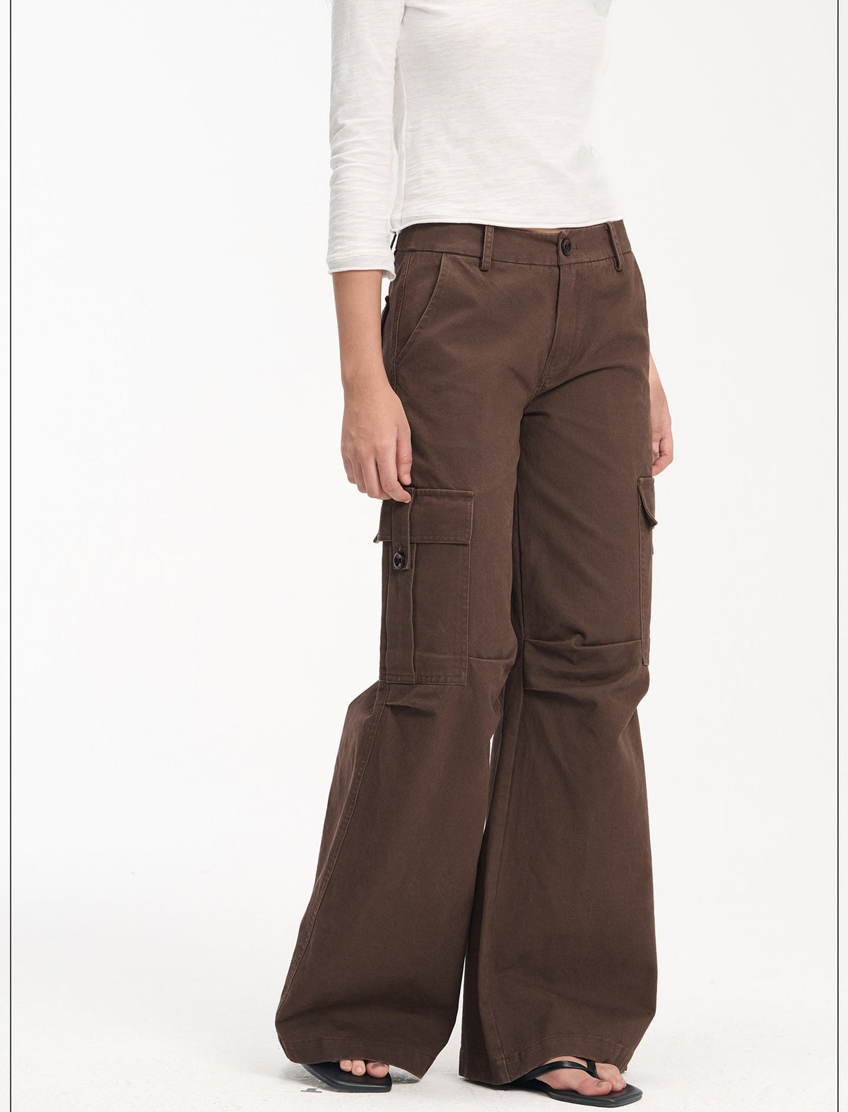 Washed 3D Cargo Wide Pants (3color)