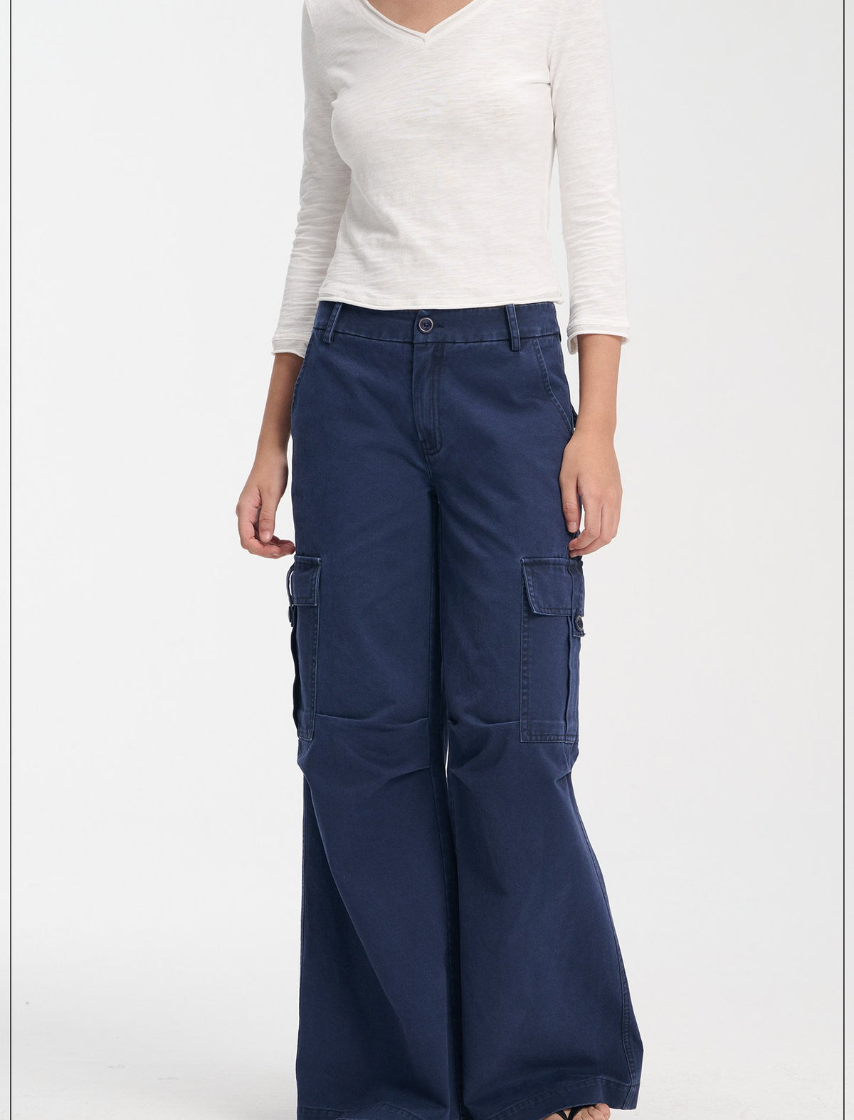 Washed 3D Cargo Wide Pants (3color)
