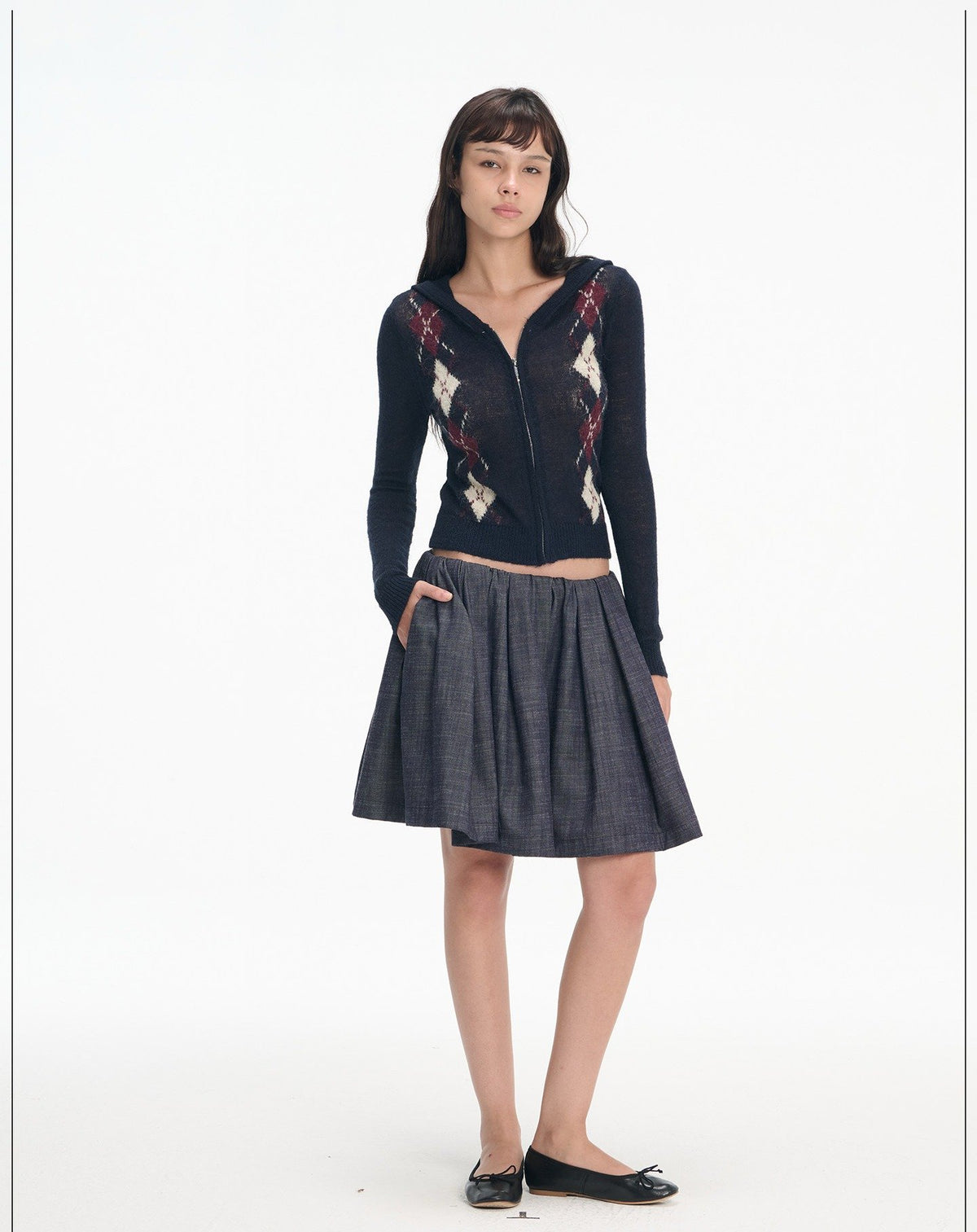 Gathered Volume Skirt