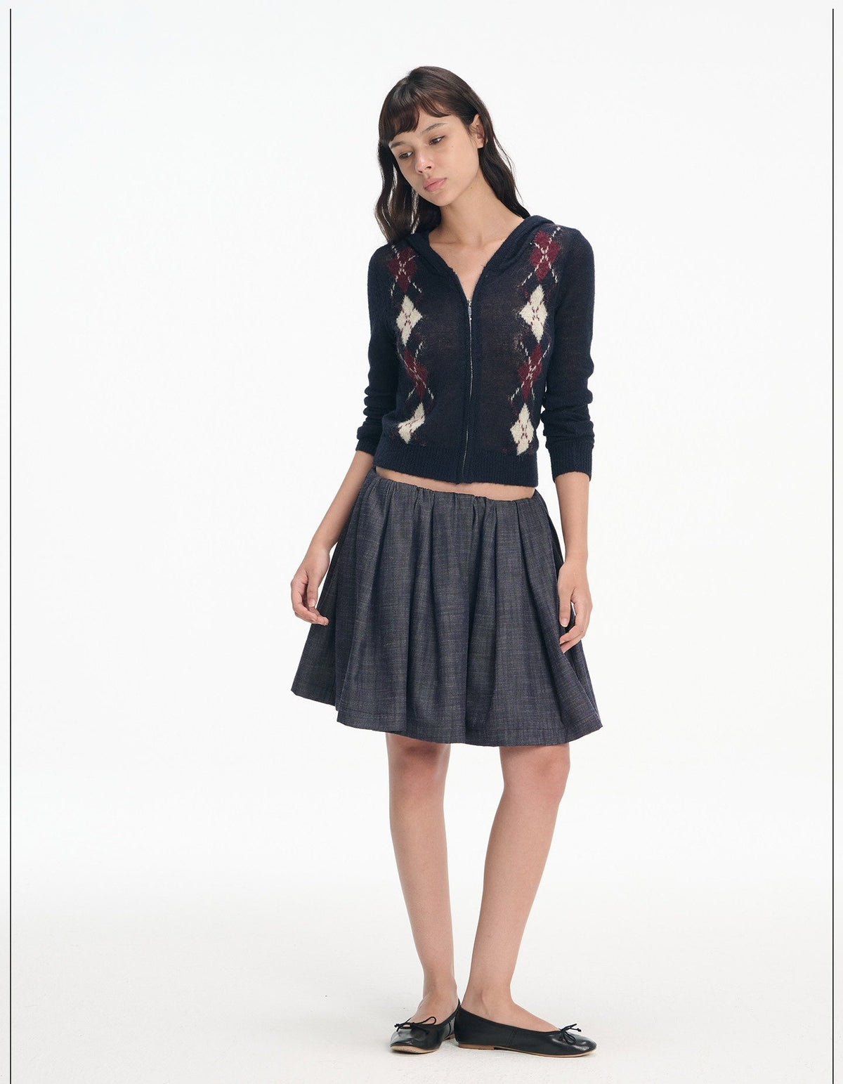 Gathered Volume Skirt