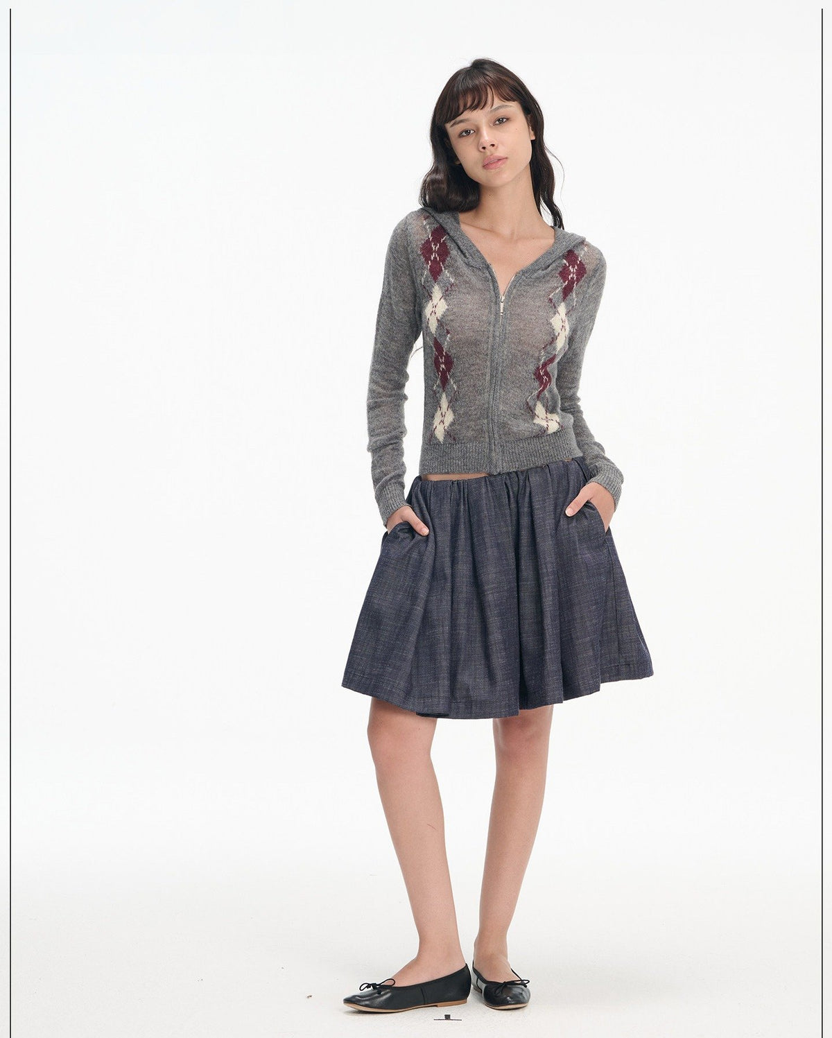 Gathered Volume Skirt
