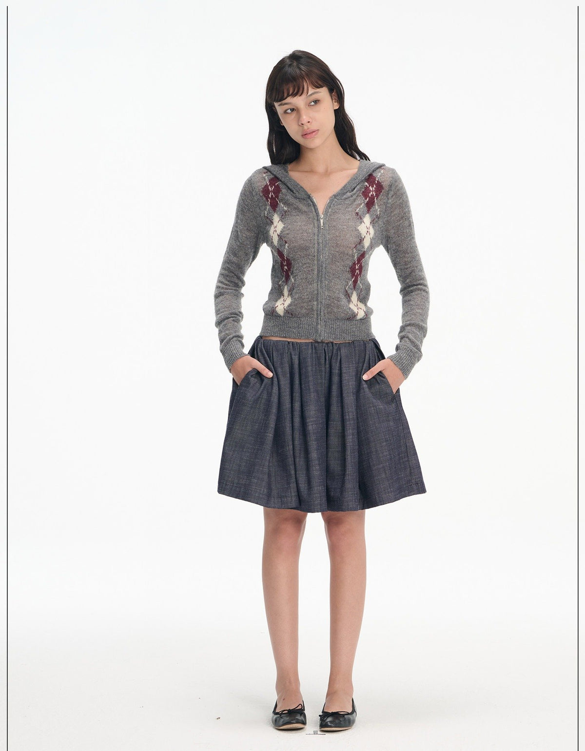 Gathered Volume Skirt