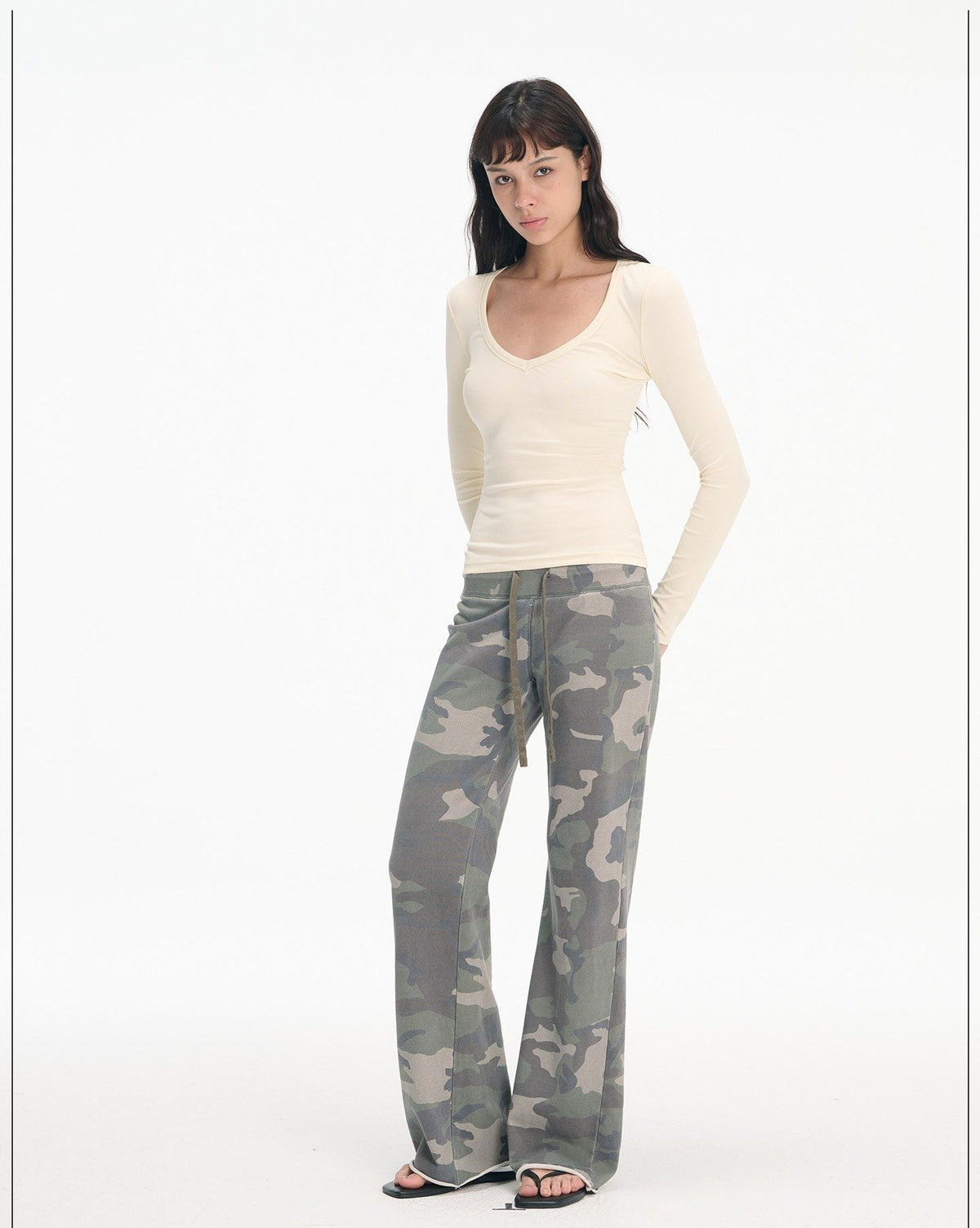 Pure V-Neck Tailored Top (3color)